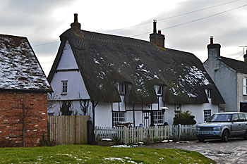Church and Chichely Cottages February 2014